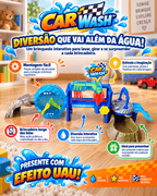 Car Wash™ | Pista Lava-Rápido + Carrinho que Muda de Cor