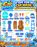 Car Wash™ | Pista Lava-Rápido + Carrinho que Muda de Cor