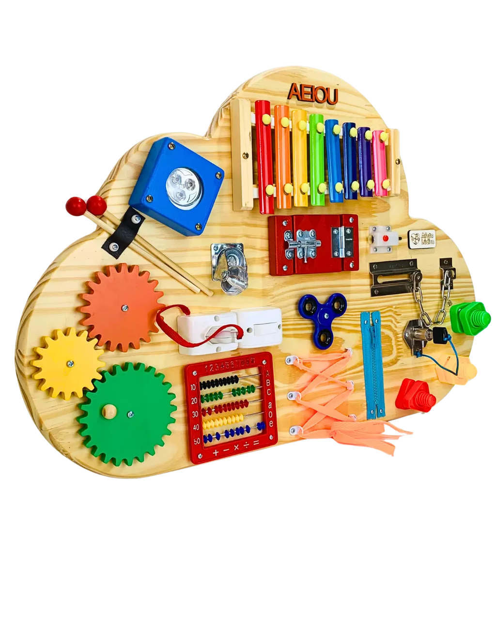 Painel Montessori Nuvem | Estímulo Sensorial & Criatividade