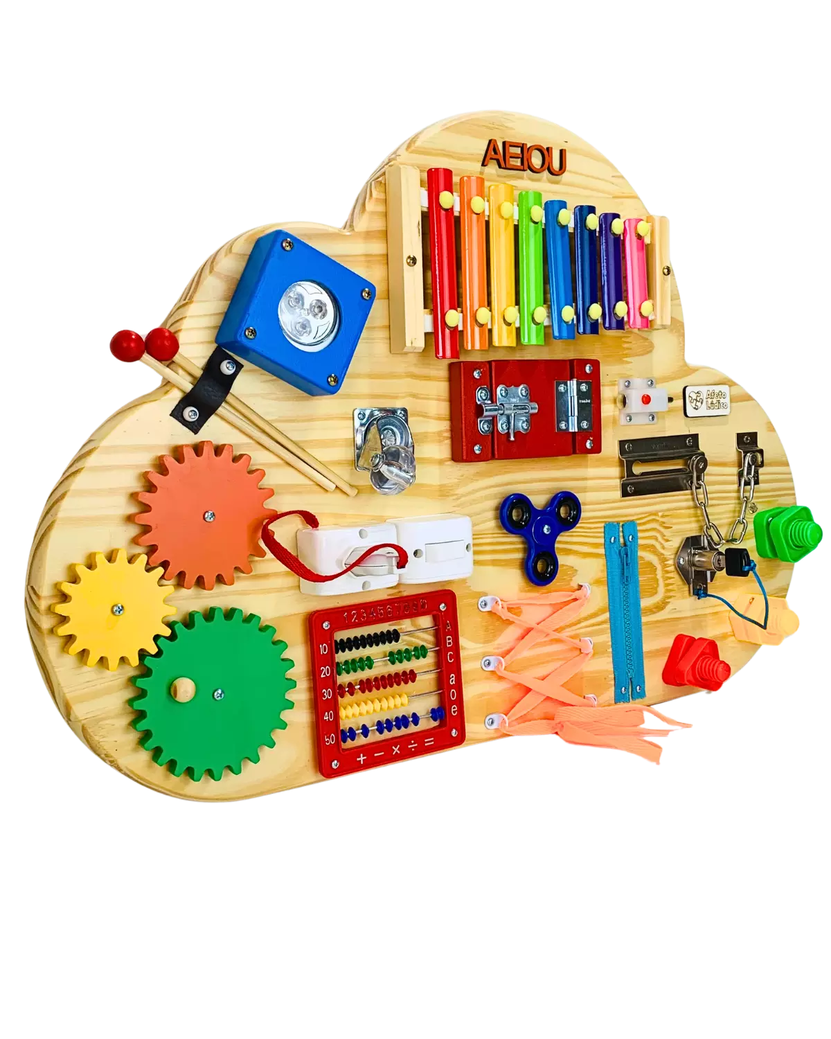 Painel Montessori Nuvem | Estímulo Sensorial & Criatividade