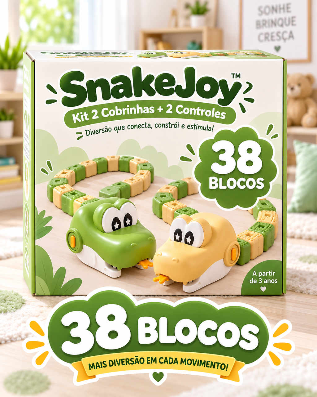 SnakeJoy™ | Kit 2 Cobrinhas + 2 Controles