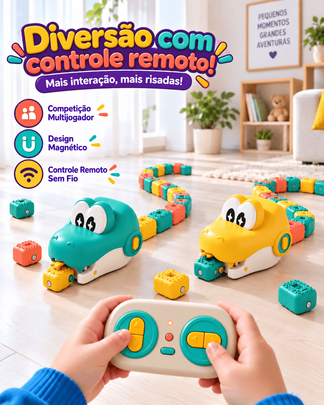 SnakeJoy™ | Kit 2 Cobrinhas + 2 Controles