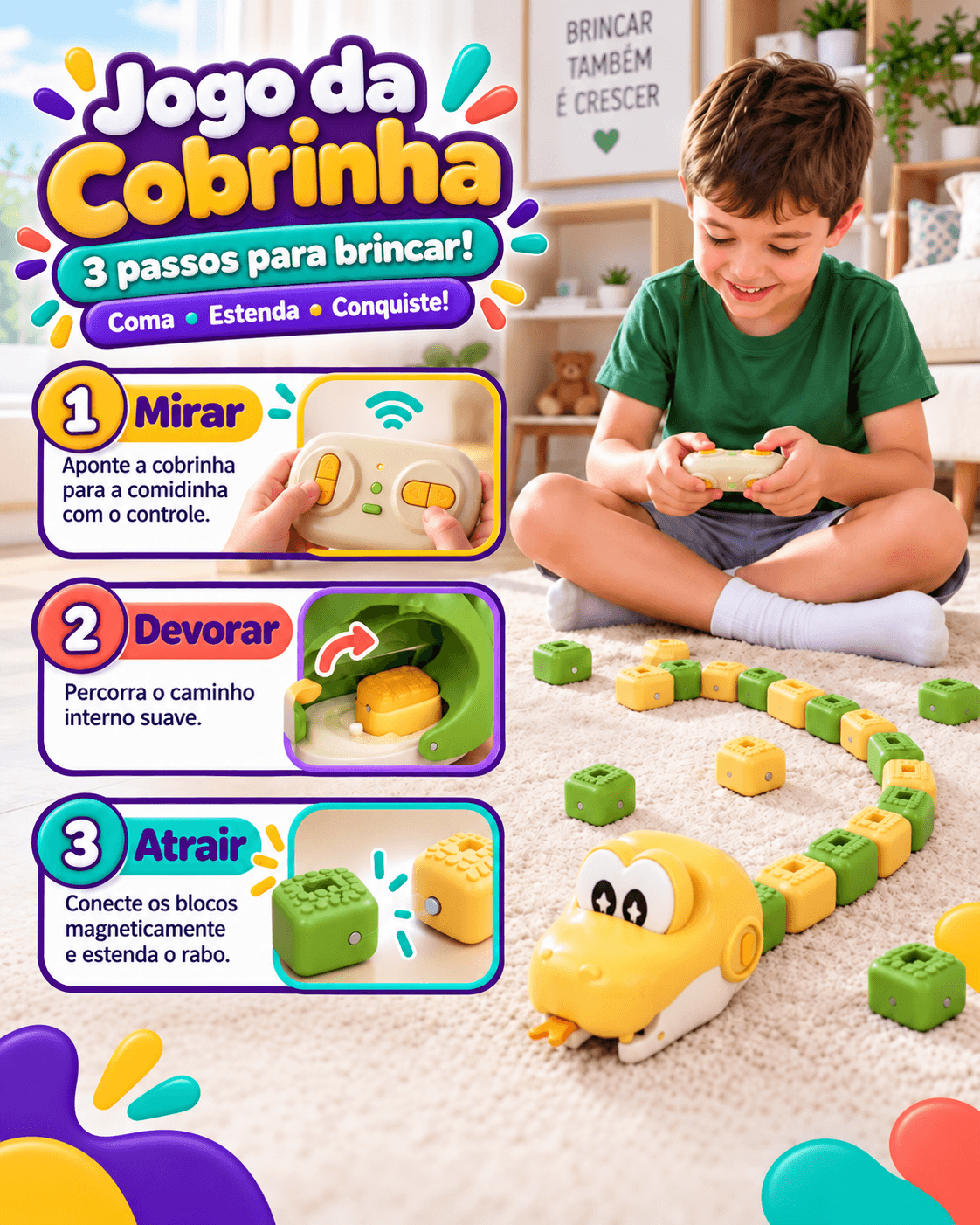 SnakeJoy™ | Kit 2 Cobrinhas + 2 Controles