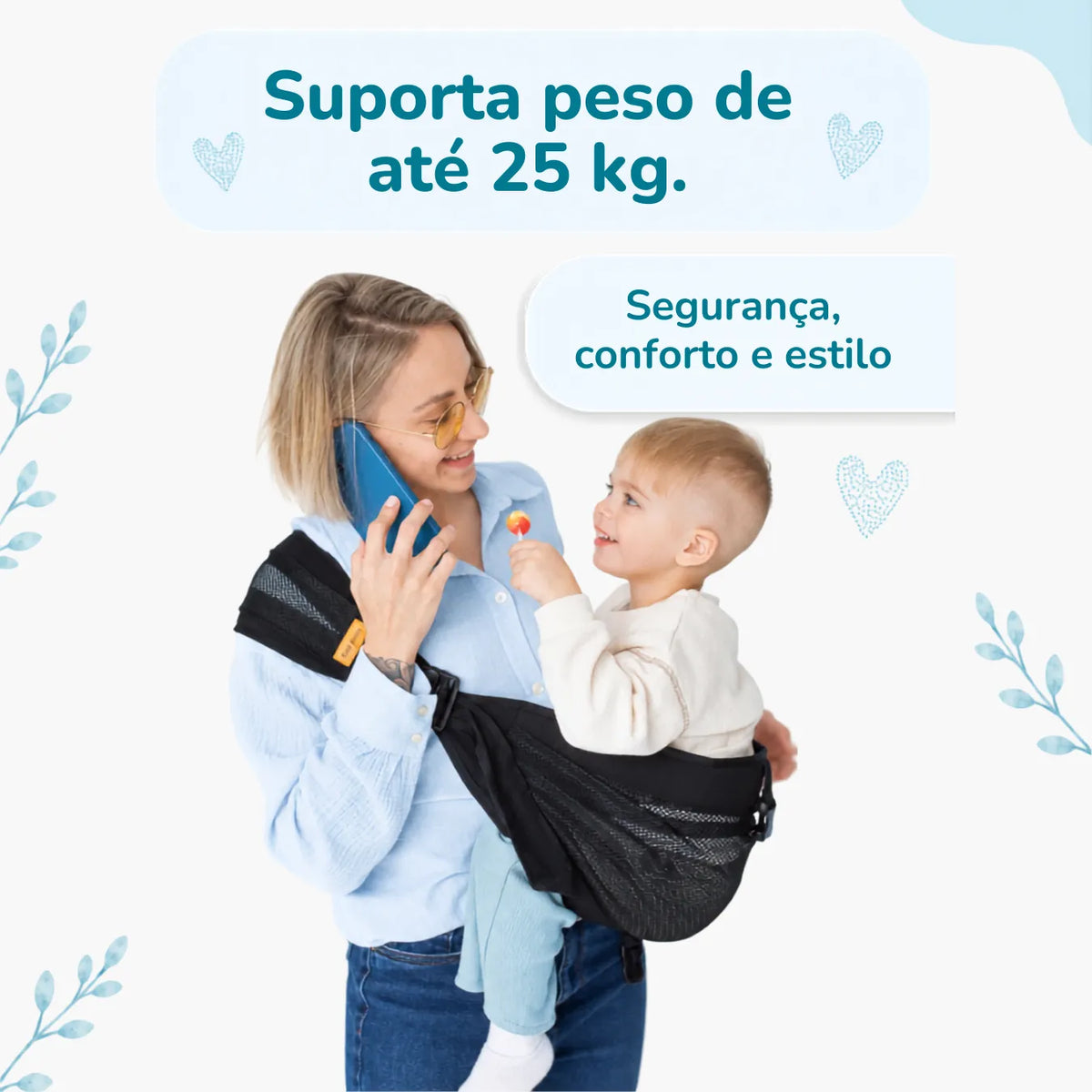 Sling Leve™ | Mais aconchego. Menos esforço.