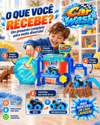Car Wash™ | Pista Lava-Rápido + Carrinho que Muda de Cor