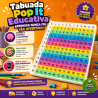 Tabuada Pop It Educativa™ | Aprenda Multiplicação Brincando