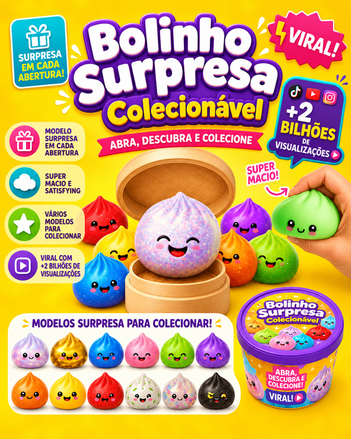 Bolinho Surpresa Colecionável™ | Abra e Descubra