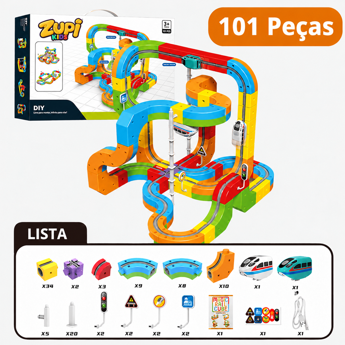 MagnaTracks™ | Trilhos Magnéticos 3D