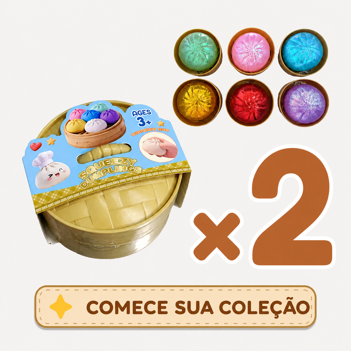 Bolinho Surpresa Colecionável™ | Abra e Descubra