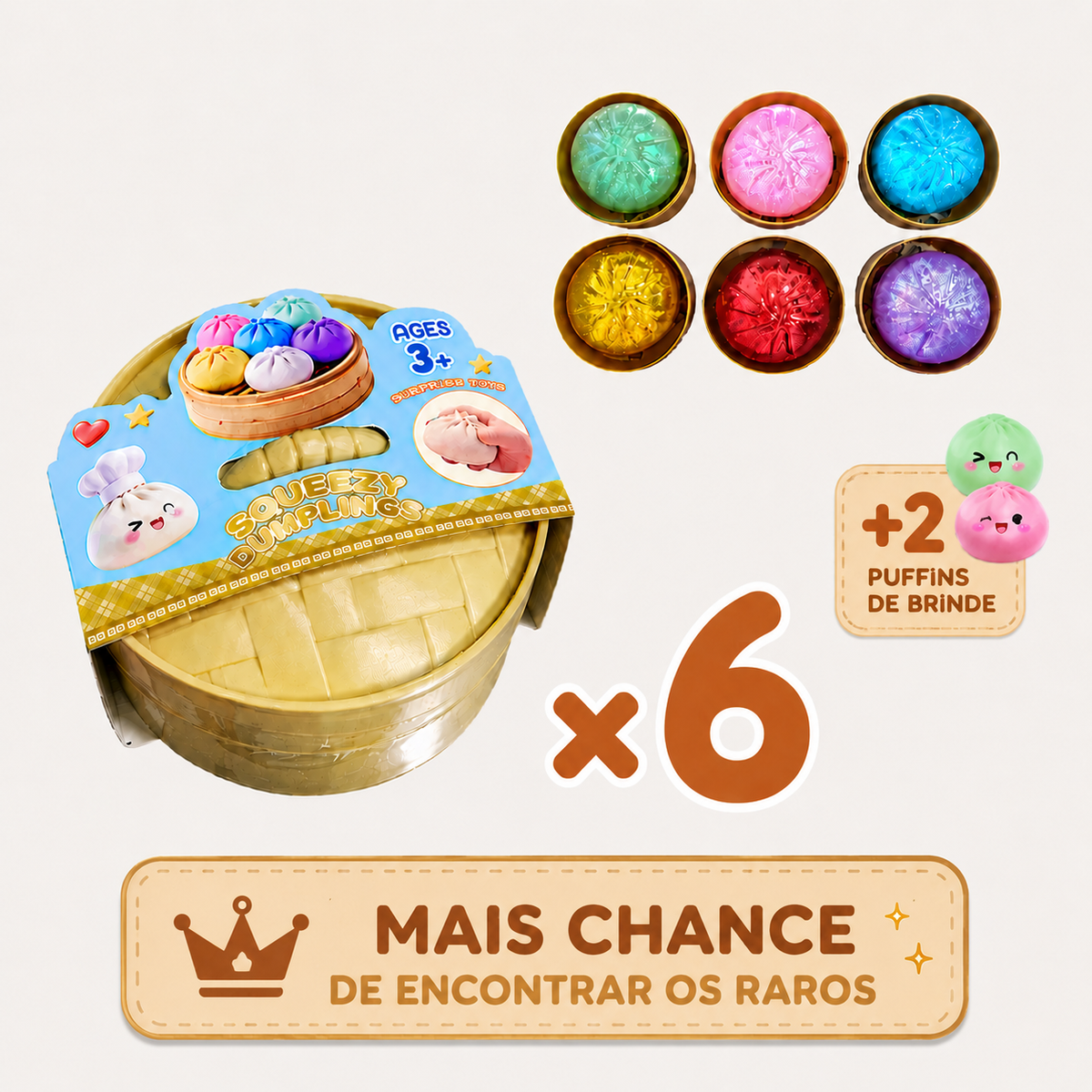 Bolinho Surpresa Colecionável™ | Abra e Descubra
