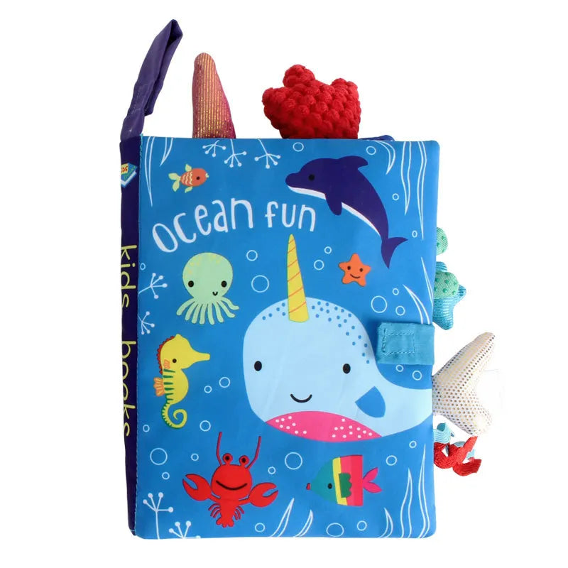 SafariBook | Livro de Pano Montessori com Caudas Divertidas