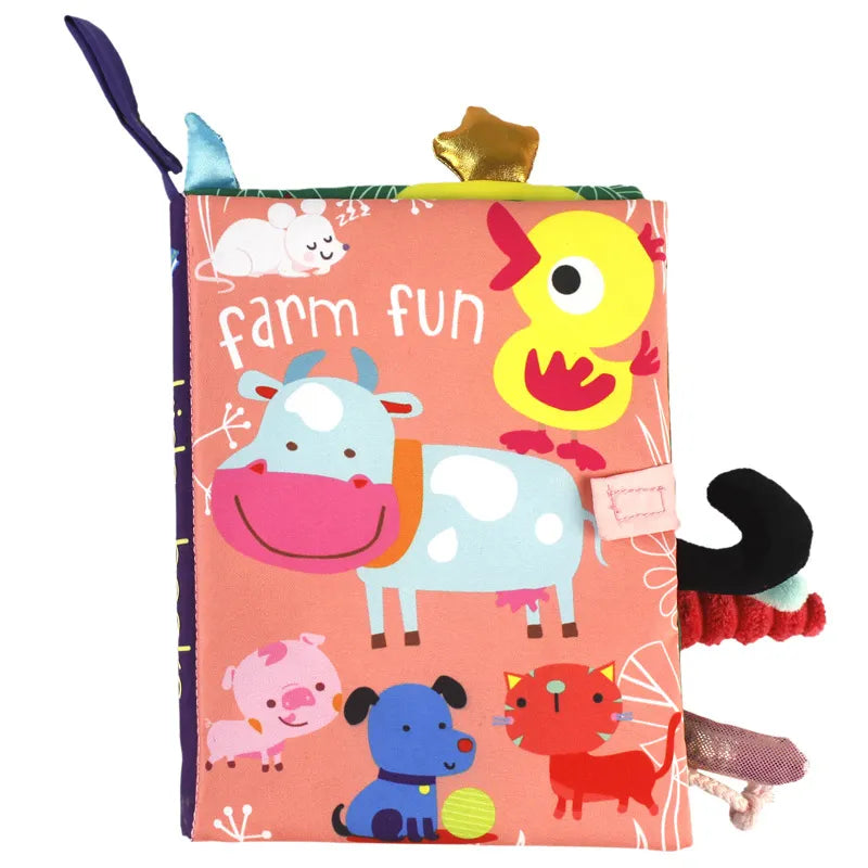 SafariBook | Livro de Pano Montessori com Caudas Divertidas