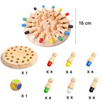 Jogo de Memória em Madeira - Montessori Brinquedos