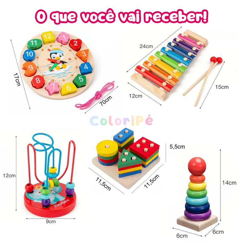 Kit Montessori | Descobertas 5 em 1